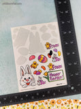 Vintage Happy Easter! Suzy's Zoo Various Characters #9514 Sticker Sheets Set/4