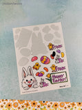 Vintage Happy Easter! Suzy's Zoo Various Characters #9514 Sticker Sheets Set/4