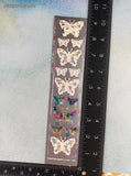 Vintage Class A Peels Iridescent SHINY Rainbow Butterflies Partial Sticker Sheet