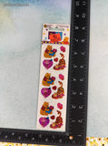 Vintage Sandylion SHINY Winnie the Pooh Tigger Valentines Stickers SEALED Single Sheet