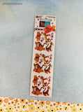 Vintage Sandylion SHINY Winnie the Pooh Tigger Piglet Stickers SEALED Single Sheet