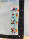 Vintage Sandylion Winnie the Pooh Piglet Tigger Baseball Stickers SEALED Single Sheet