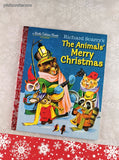 2016 Little Golden Book Classic: Richard Scarry's The Animals' Merry Christmas Hardcover, Like New