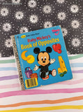 Vintage 1987 First Little Golden Book Disney Babies Baby Mickey's Book of Opposites Hardcover