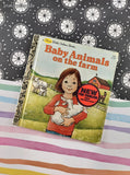 Vintage 1981 1st Printing First Little Golden Book: Baby Animals on the Farm Hardcover