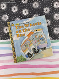 Vintage 1997 First Little Golden Book: The Wheels on the Bus Hardcover, Like New