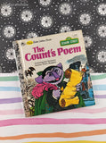 Vintage 1978 Little Golden Book: Sesame Street, The Count's Poem Hardcover