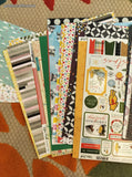 Decorative Single & Double-Sided Mix 115+ Sheets Scrapbooking Paper, Unused