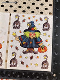 Vintage Provo Craft Halloween Green Haired Witch Set/2 Sticker Sheets