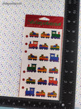 Vintage Stickopotamus Christmas Toy Train SHINY Sticker Pack, New/Sealed