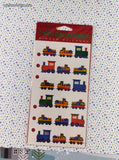 Vintage Stickopotamus Christmas Toy Train SHINY Sticker Pack, New/Sealed
