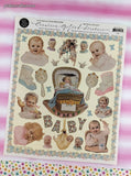 Vintage 1996 John Grossman Gifted Baby Sweetness Full Page Sticker Sheet, Unused