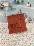 Vintage 1998 PSX "Little Somethings" Christmas Miniature Rubber Stamp Block Set