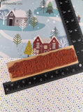 Vintage 1998 Penny Black Inc. Christmas Wintry Snowmen Rubber Stamp Block