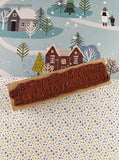 Vintage 1998 Penny Black Inc. Christmas Wintry Snowmen Rubber Stamp Block