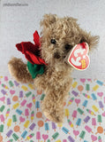 Vintage 2005 TY Beanie Baby - 2005 Holiday Teddy w/Flower - NWT