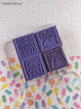 Vintage 2004 Stampin' Up! Festive Four Wooden Block/Rubber Stamp Set, Like New