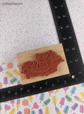 Vintage 1999 PSX Sugar Mice G-2665 Wooden Block/Rubber Stamp, Like New