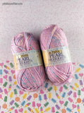 Patons Pearl Highlights Double Knitting 100% Acrylic #6056 Set/2 Skeins of Yarn NEW
