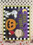 2012 Dalmatian Press Peanuts Snoopy Halloween 12-Pc Frame-Tray Puzzles Set/3, Like New