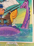 Vintage 1984 Disney's Mickey Mouse Golden Cardboard Frame-Tray Puzzle, Nice & Clean