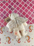 Vintage 2003 TY Teeny Beanie Baby Jingle Beanies, Herald the Angel Bear NWT