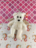 Vintage 2003 TY Teeny Beanie Baby Jingle Beanies, Herald the Angel Bear NWT