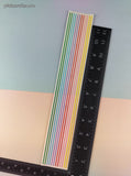 Vintage 1998 Mrs. Grossman's Design Lines Primary Slivers Borders Large Full Sticker Sheet, Unused