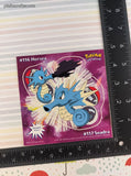 Vintage 1999 Pokemon Priss Prints Game Freak #116/#117 Horsea/Seadra Jumbo Sticker, New & Unpeeled