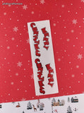 Vintage 1992 Mrs. Grossman's SHINY Merry Christmas Full Sticker Sheet, Unused