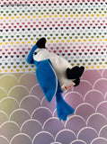 Vintage 1990's McDonald's TY Teeny Beanie Baby, Rocket the Blue Jay w/Tag