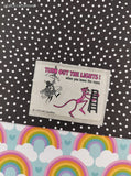 Vintage 1978 Pink Panther "Turn Out the Lights!" Miniature Sticker, Unused
