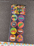 Vintage Atlas Model Railroad Co. Train Cars #1004 Freight Cars Pogs Set/8 Milk Caps NEW