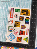 Vintage Highlights for Children, Which Way USA?, Full Sticker Sheet, Unused
