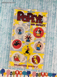 Vintage Popeye and Family! Collectors Series 2 Pogs Set/8 Milk Caps NEW