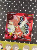 Vintage 1999 Pokemon Priss Prints Game Freak #79/#80 Slowpoke/Slowbro Jumbo Sticker, New & Unpeeled