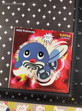 Vintage 1999 Pokemon Priss Prints Game Freak #60 Poliwag Jumbo Sticker, New & Unpeeled