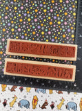Vintage 1998 Stampin' Up! Fall & Winter Set/2 Rubber Stamp Blocks
