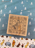 Vintage Outlines Rubber Stamp Co. Winter Wonderland Snowman Wooden Block/Rubber Stamp