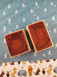 Vintage 2003 Stampin' Up! Christmastime Santa & Stocking Set/2 Rubber Stamp Blocks