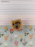 Vintage Walt Disney's Mickey Mouse Minnie Mouse Miniature Rubber Stamp Block