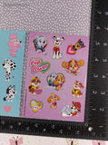 Bluey + Paw Patrol Pup Power Full Sticker Sheets Set/2, Unused