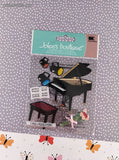 2014 Jolee's Boutique 7pc Piano Recital 3-Dimensional Sticker Pack, New/Sealed