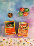 Pokemon TCG Bulk Cards 120+ Fire Common Uncommon Rare w/Collectible Tin #11