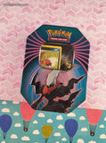 Pokemon TCG Bulk Cards 120+ Dark Common Uncommon Rare w/Collectible Tin #23