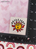 Vintage BRILLIANT Sunshine Rewards Sticker 2" Unpeeled, Unused