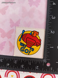 Vintage WAY TO GO! Dog in Plane Rewards Sticker 2" Unpeeled, Unused