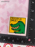 Vintage CROCODILE SMILE! Rewards Sticker 2" Unpeeled, Unused