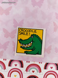 Vintage CROCODILE SMILE! Rewards Sticker 2" Unpeeled, Unused