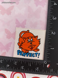 Vintage PERFECT! Cute Lil' Kitty Cat Rewards Sticker 2" Unpeeled, Unused